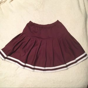 Burgundy Tennis Skirt